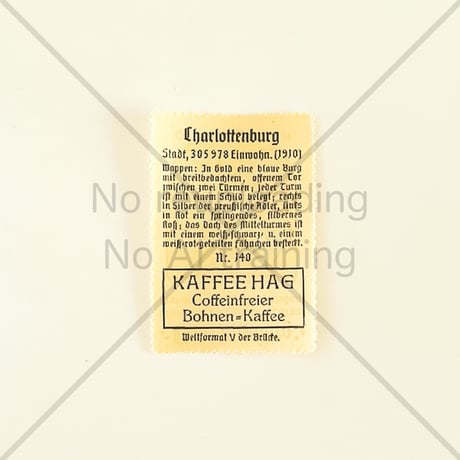 コーヒー・ハーグ広告切手　Charlottenburg