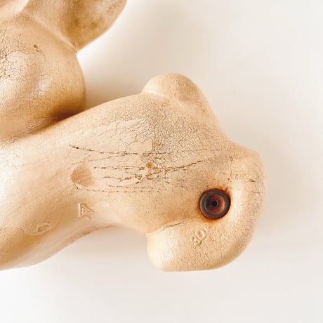 ソビエト　年代不明　伸びてるうさぎ　フィギュア　高さ15cm