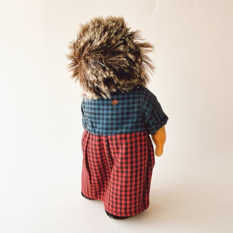 西ドイツ　メッキー　ママのミッキー　シュタイフ　高さ17cm　エプロンスカーフなし