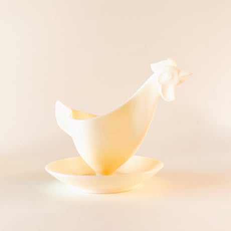 東ドイツ　プラスチック　エッグスタンド　ニワトリ