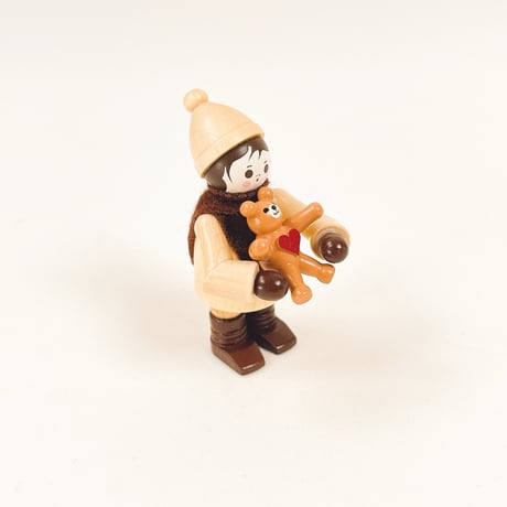 ドイツ　ザイフェン　人形　ニット帽のこども　Mein kleiner Freund　木製