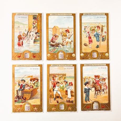 リービッヒ　トレーディングカード　LIEBIG TRADE CARDS　Am Strande04