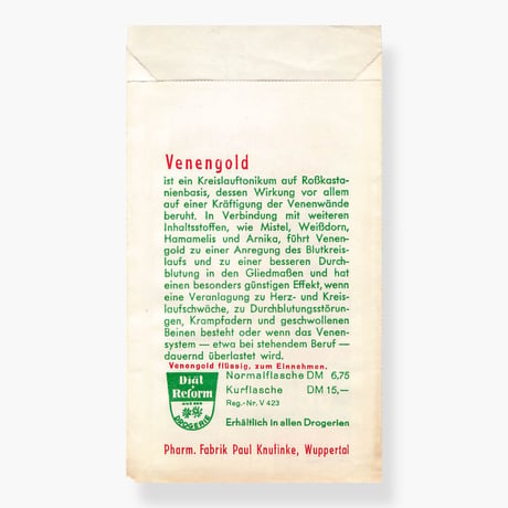 ドイツ　紙袋　Venengold