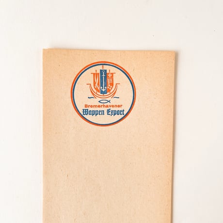 ドイツ　メモ帳　Bremerhavener Wappen Export