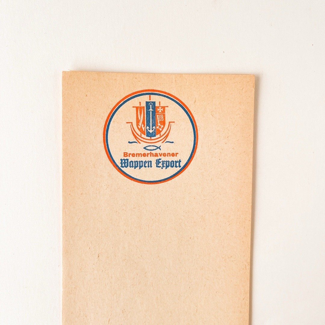ドイツ メモ帳 Bremerhavener Wappen Export 年代不明 | こぐま舎