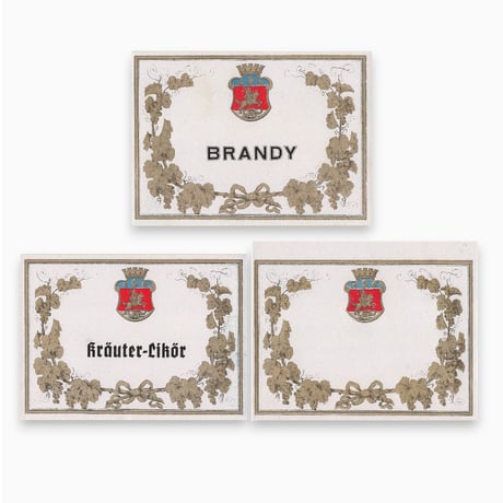 東ドイツ　BRANDY　Likor　ラベル　お酒