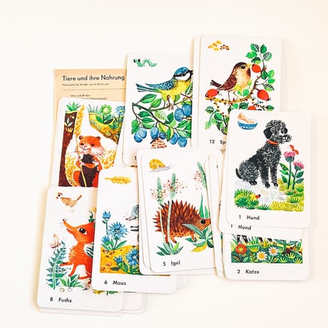 東ドイツ　カードゲーム　Tiere und ihre Nahrung　1960年〜1970年代