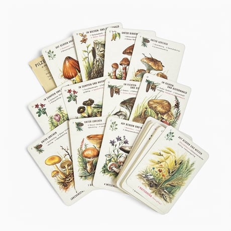 東ドイツ　カードゲーム　Pilze überall　きのこカードゲーム　1970年代
