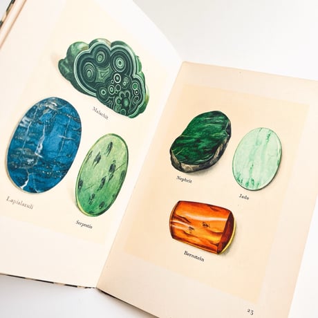 ドイツ　インゼル文庫「Das kleine Buch der Edelsteine」No.54（鉱物図鑑）　1938年