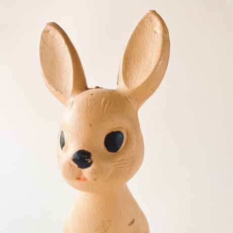 ソビエト　年代不明　うさぎ　ソフビ　人形　高さ17cm