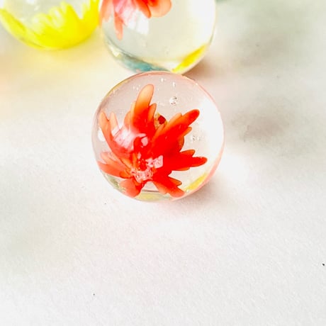 チェコ　ビー玉　花