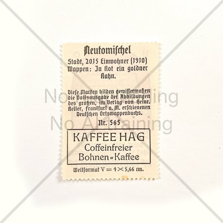 コーヒー・ハーグ広告切手　Neutomischel