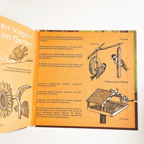 東ドイツ　Vögel in unserem Garten　1985年　動物図鑑