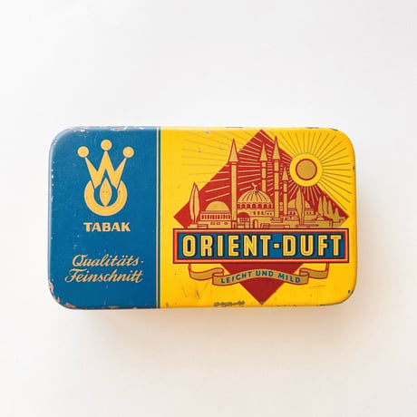 缶　ORIENT-DUFT　巻きタバコ用の刻みタバコ缶