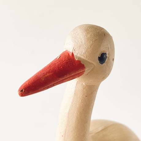 ソビエト　年代不明　コウノトリ　ソフビ　人形　高さ20cm