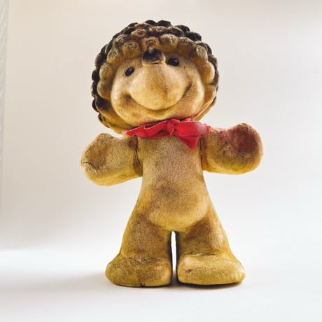 ソビエト　年代不明　フロッキー　赤いリボンのライオン　人形　高さ18cm