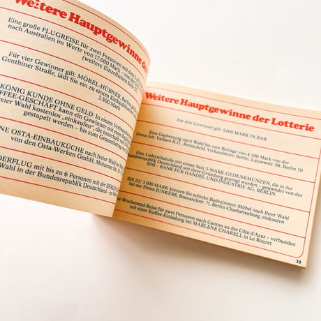 西ドイツ　クーポン冊子　Tag der offenen Tür　1978
