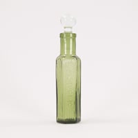 ドイツ　ISAPOGEN　六角　ガラス瓶4　球形のガラス製ストッパー付き