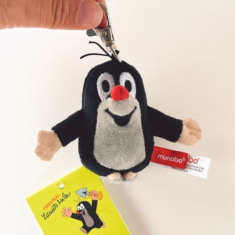 チェコ　現行品　モグラのクルテク　ぬいぐるみキーホルダー