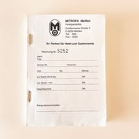 ドイツ　メモ帳　MITROPA　白黒　1970年代