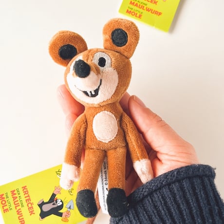 チェコ　現行品　クルテクの友達のネズミ　ぬいぐるみ小