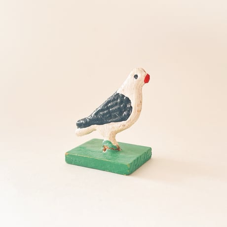 東ドイツ　おもちゃ　白黒の鳩　1950年代–1970年代　木製