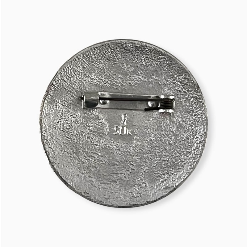 ソビエト ヴィンテージバッジ チェブラーシカ ゲーナ銀色 直径4cm