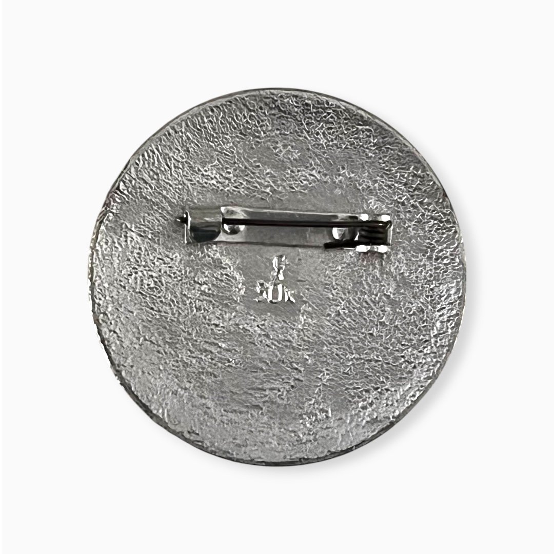ソビエト ヴィンテージバッジ チェブラーシカ ゲーナ銀色 直径4cm