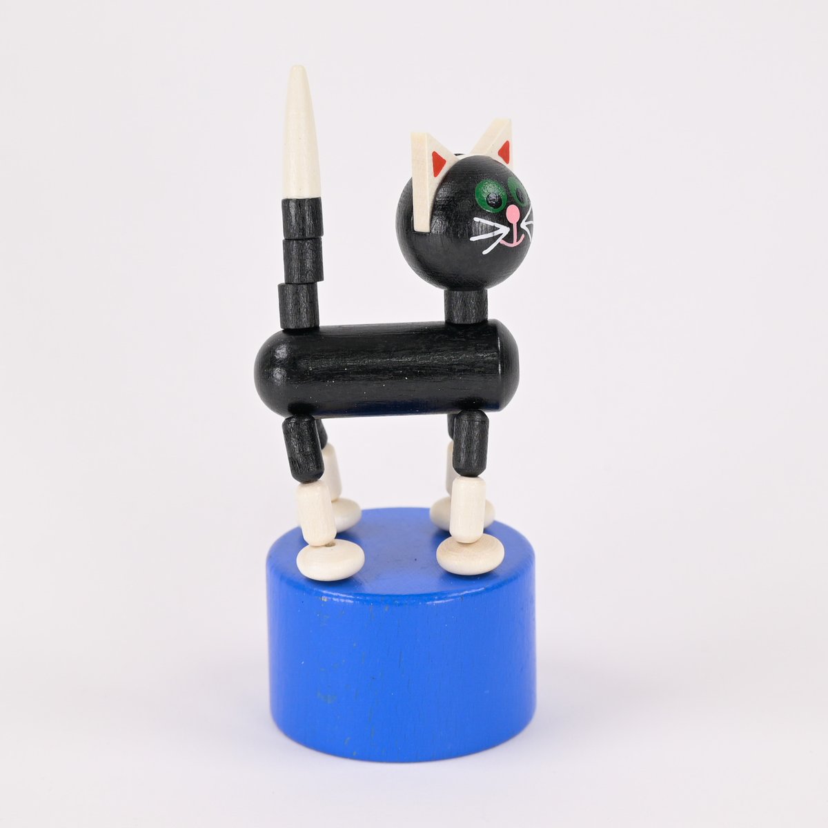 チェコ 木製おもちゃ 黒猫 プッシュトイ DETOA(デトア) | こぐま舎