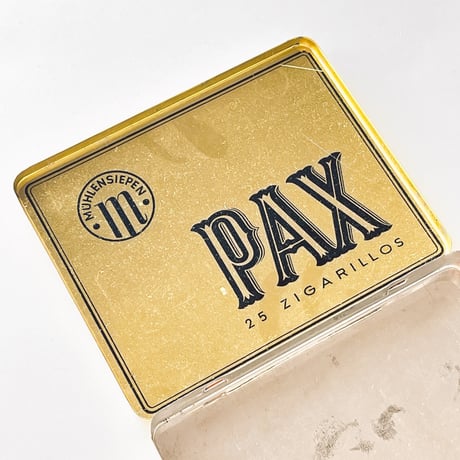 缶　PAX　ドイツの老舗メーカーのシガリロ缶