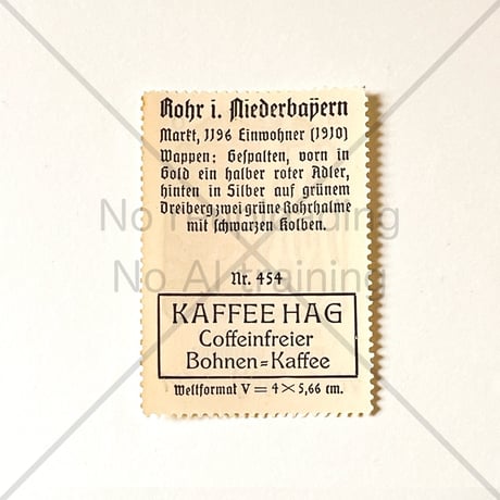 コーヒー・ハーグ広告切手　Rohr