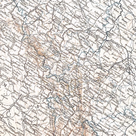 ドイツ　古地図　ヴィンテージ見開き図版　SCMLESIEN