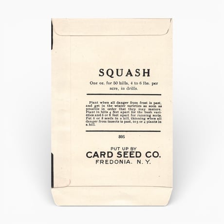シードパケット　種袋　アメリカ　SQUASH