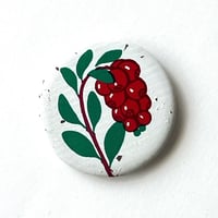 ソビエト　缶バッジ　こけもも　1970s