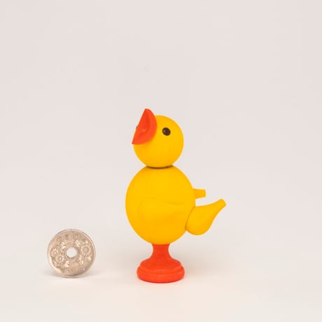 ドイツ　ザイフェン　人形　歌うひよこ　木製