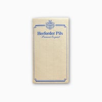 ドイツ　メモ帳　Herforder Pils Premium　年代不明