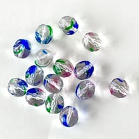 チェコ　ガラスビーズ　ラウンドカット　13mm　ミックス