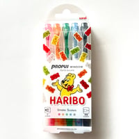 三菱鉛筆　MITSUBISHI PENCIL　限定　プロパスウインドウ HARIBO(ハリボー)ステッカー付 5色セット