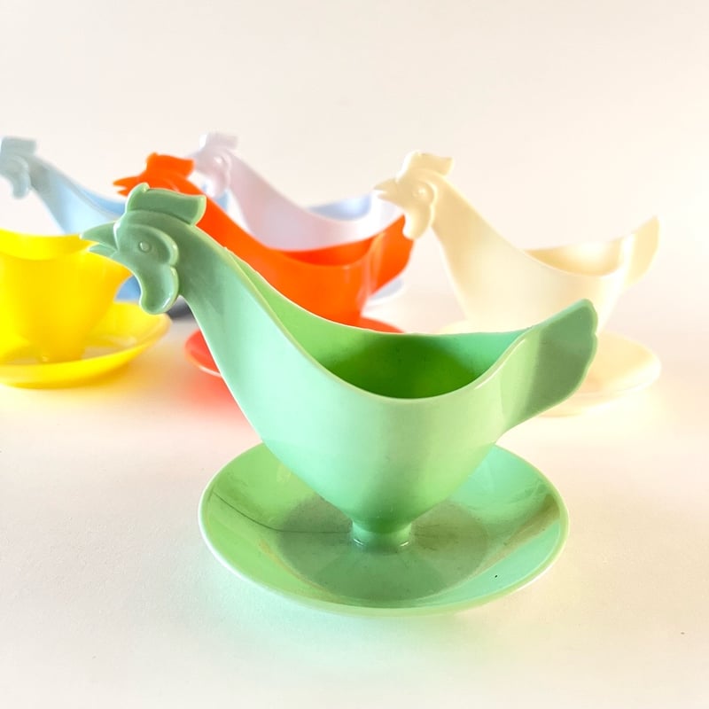東ドイツ プラスチック エッグスタンド ニワトリ | こぐま舎