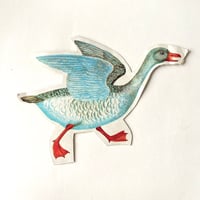 ダイカット　厚紙 　ヨーロッパ系ガチョウ