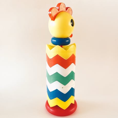 ブルガリア　年代不明　ニワトリのおもちゃ　高さ31cm