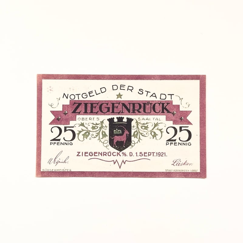 ドイツ 緊急紙幣 代用紙幣 ノーゲルト 5枚セット | こぐま舎