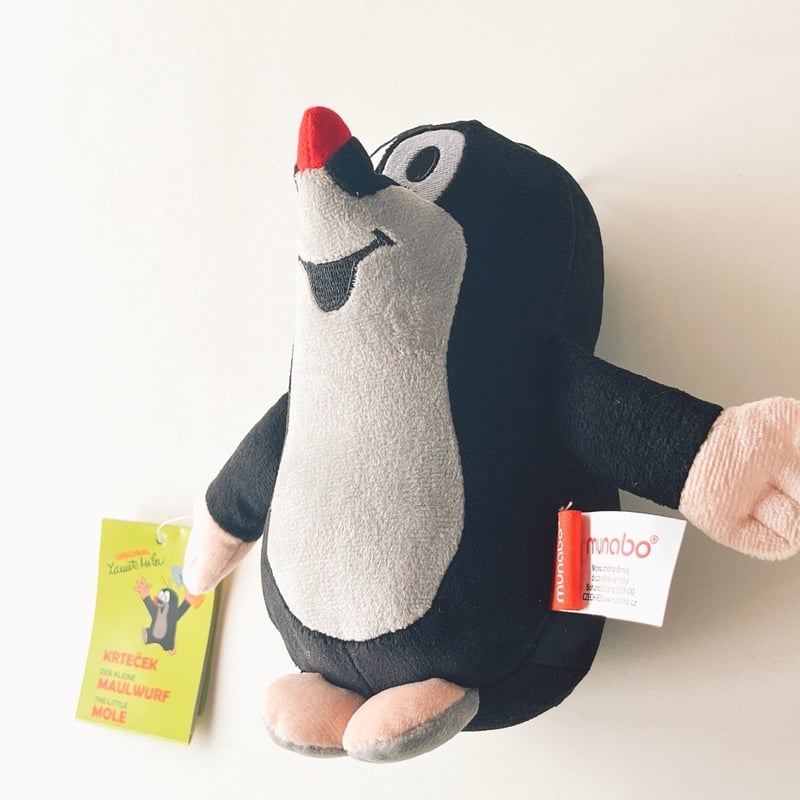 チェコ 現行品 モグラのクルテク ぬいぐるみ 高さ16cm | こぐま舎