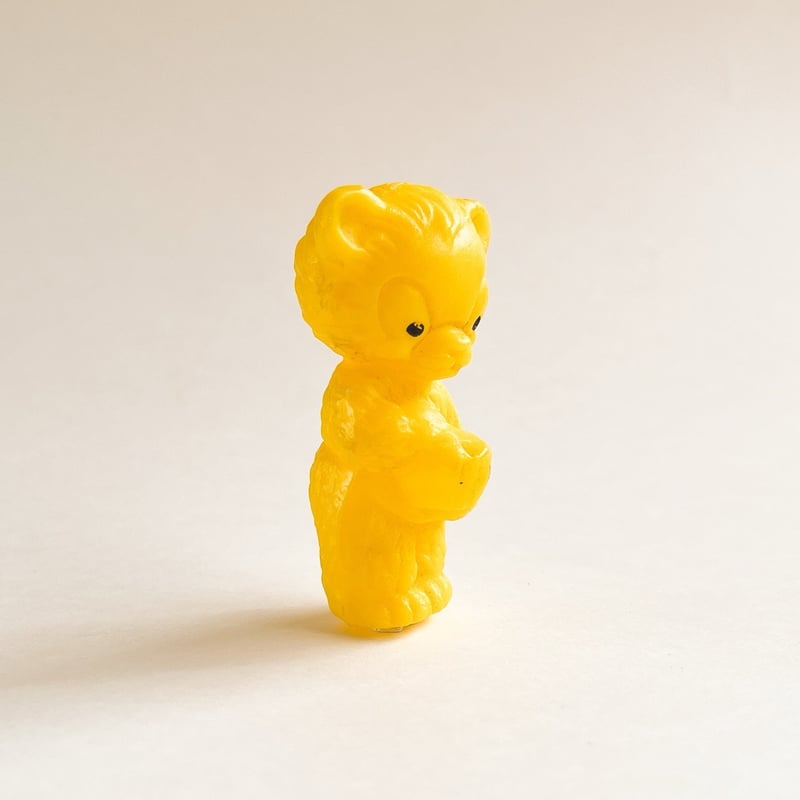 東ドイツ プラスチック ビールクマ くま 黄色 フィギュア | こぐま舎