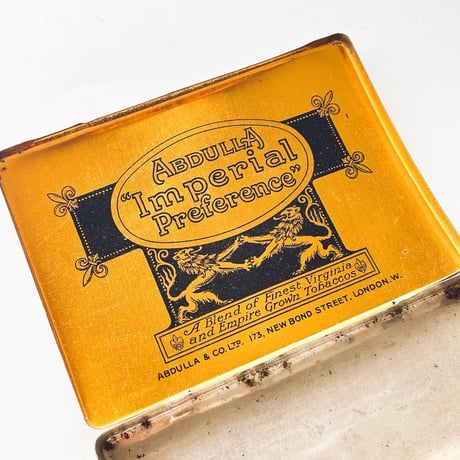 缶　ABDULLA　英国の老舗メーカーの高級タバコ缶
