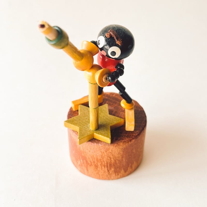 チェコスロバキア 木製おもちゃ 赤い服の蟻 ぐにゃぐにゃ人形 1980年代