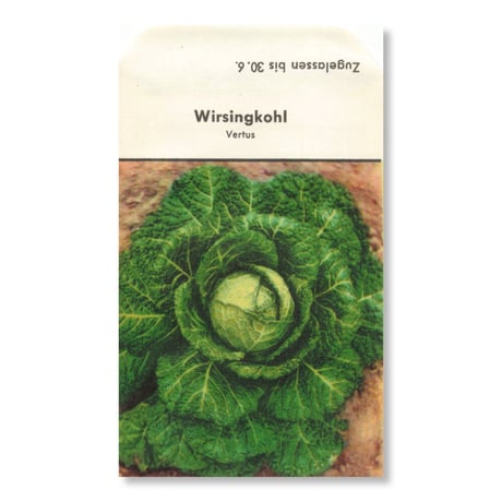 シードパケット　種袋　西ドイツ　Wirsingkohl - Vertus