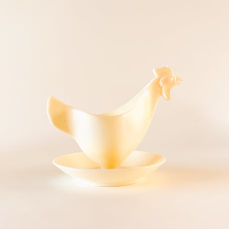 東ドイツ　プラスチック　エッグスタンド　ニワトリ