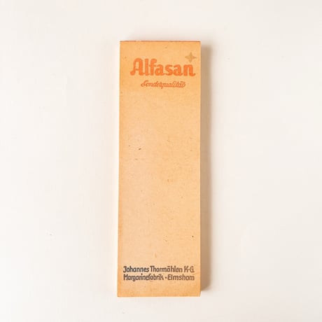 ドイツ　メモ帳　Alfasan Sonderqualität　1950年代