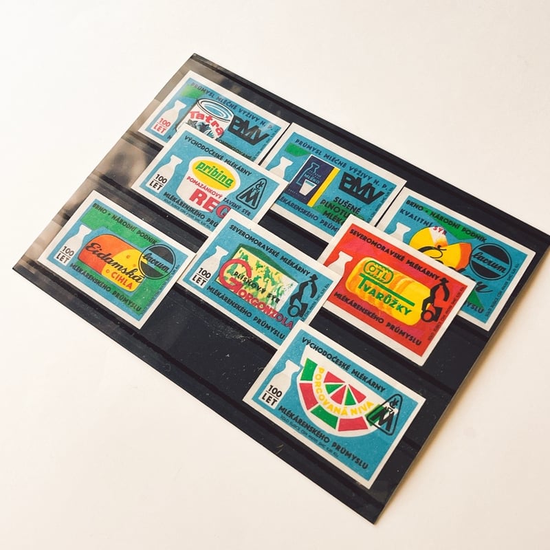 チェコスロバキア マッチラベル 100 Let Milékárenského Průmyslu